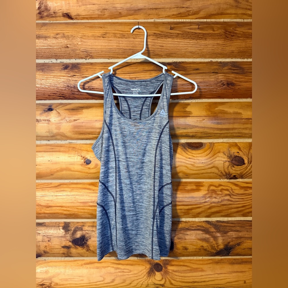 Lot of Two NWT Reebok Heathered Gray Women's Tank Tops